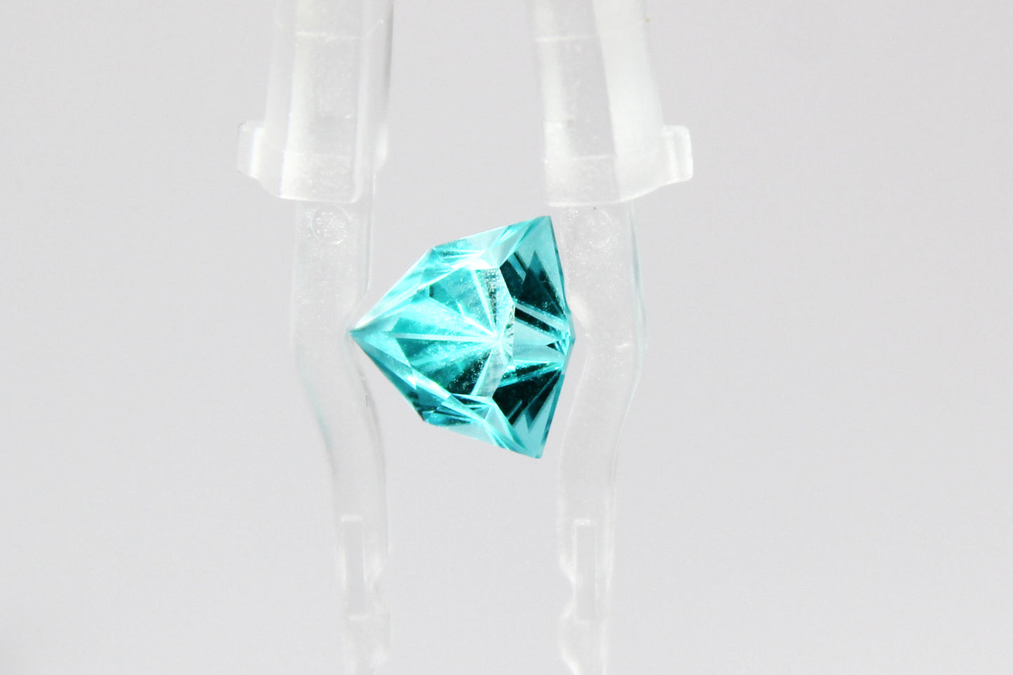 Paraiba Color Shield-cut Trillion (broad proportions) Lab-grown Garnet