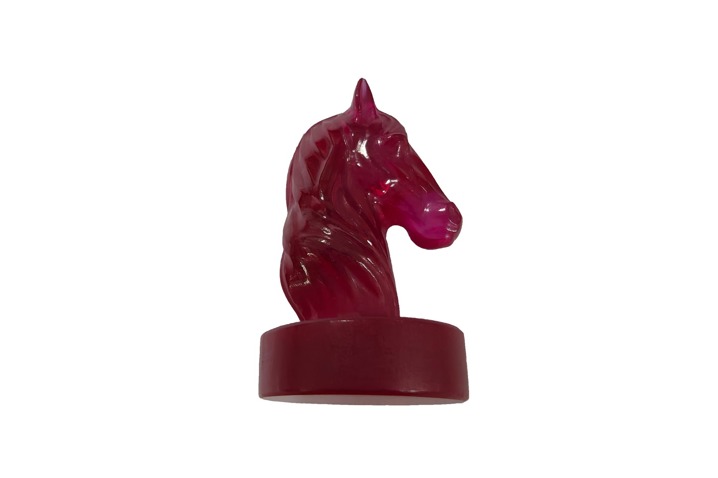 Lab-Grown Corundum Carved Piece